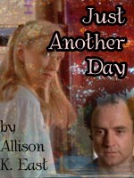 Bookcover for the fic 'Just Another Day'.