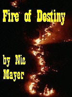 Bookcover for the fic 'Fire of Destiny'.
