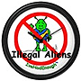 Wall Clock. Illegal Aliens. ,homeland security