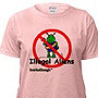 Womens Pink T-Shirt,Illegal Aliens.,Support the Minutemen