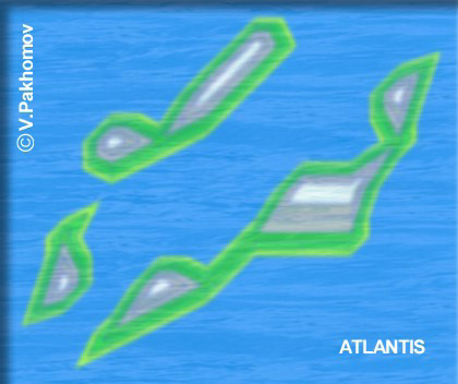 Карта Атлантиды