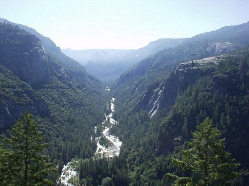 View of the Valley as you make your way down 120.