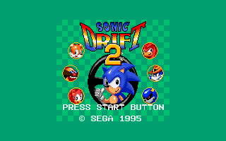 Sonic Drift 2 Title Screen