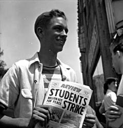 California students Peace Strike in 1940