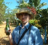 Sean with a Scooby Special. Photograph (c) Karolina Karlsson 2004