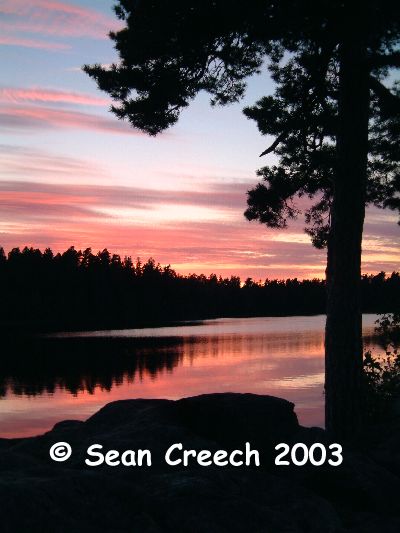 Muskan Sunset. Photograph by Sean Creech (c) 2003.