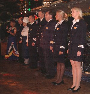Fantaasia crew being introduced - picture by Sean Creech (c) 2002