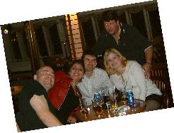 John, Eva, Sean, Karolina, and ?? behind.