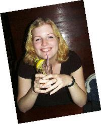 Karolina in the 80's bar in Gdansk