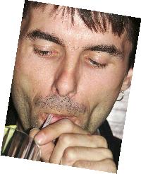 Sean in the 80's bar in Gdansk