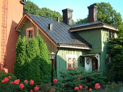 Our room in the 'Castle Hotel' (Slottshotellet), Kalmar. Photograph by Sean Creech (c) 2003.