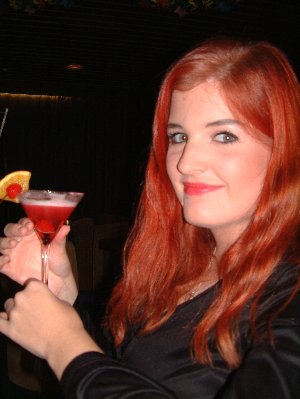 Karolina with her winnings - picture by Sean Creech (c) 2002