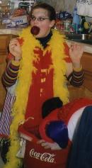 She Has The Role Of A Cashier And This Apple JUST MIGHT Have Been Purchased By Her.