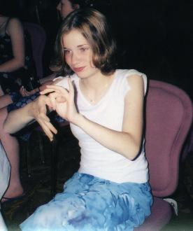 Lindsey Removing Her Thumb