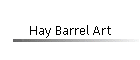 Hay Barrel Art