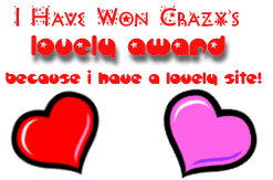 I have won crazys lovely award!