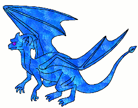 Basic Blue, hungry dragon