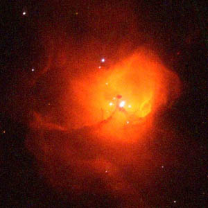 Hubble Telescope image of newly-forming nebula (20kb)
