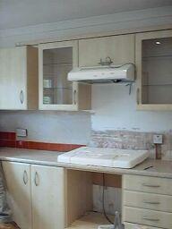 The Kitchen Being Tiled