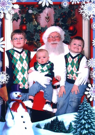 The Boys with Santa!