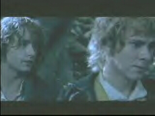 Pippin trying to convince Merry to go home