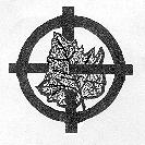 [symbol of a leaf on a cross, on a circle]