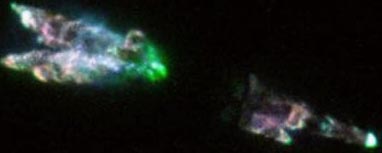 glowing double layers