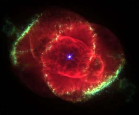 sun exploding into a planetary nebula