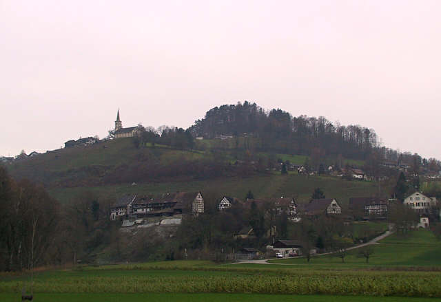 Picture of Ruedlingen and the curch of Buchberg