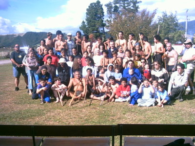 Taiaha students and Whanau