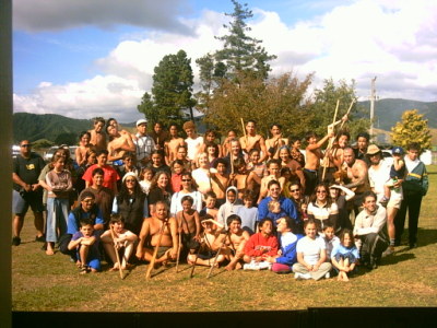 Taiaha students and Whanau