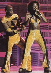 Jimmy Gulzar and Melanie B at the Spice World tour