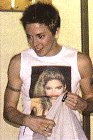 Mel C in a Madonna t-shirt