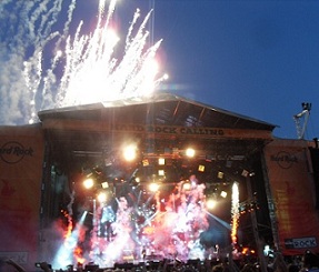 The fireworks at the end of Live And Let Die