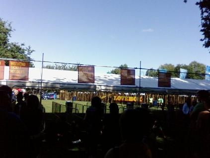 The entrance to the site