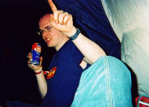 Me on the first night (already up for it!)