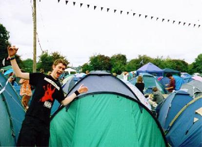 Nick and the tent