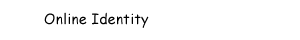 Online Identity