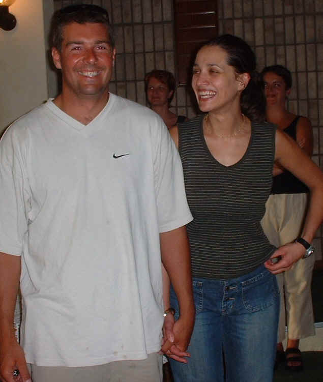 Sanet and Eugene going through the steps