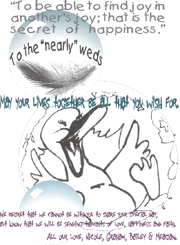 Message from Nicole, Graham and the kids