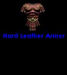 Hard Leather Armor: This armor is made of leather hardened in boiling oil and then shaped into breastplate, and shoulder protectors. The remainder of the suit is fashioned from more flexible, somewhat softer materials.