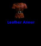 Leather Armor: This is armor prepared from the extremely thick hide of a creature.