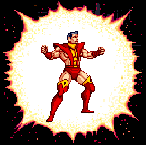 Colossus's power fills the screen!