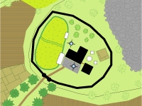 Dundy Manor Grounds, � A.M. Pelletier.