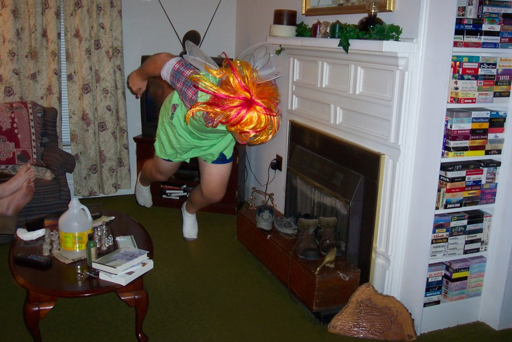 almost looks like he's flying