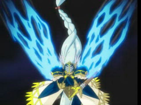 Glowing aura forming into wings...