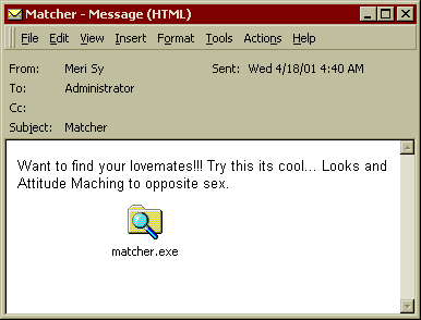 virus TROJ_MATCHER.A 