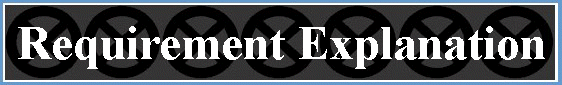 Requirement Explanation