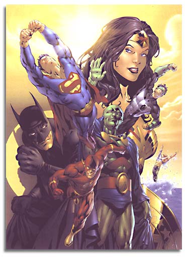 The Justice League, copyright DC comics