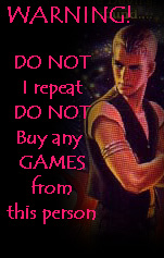 Don't buy games from this person...